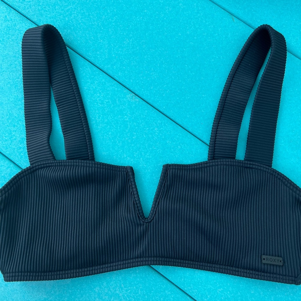 Roxy Black Bandeau Bikini Top